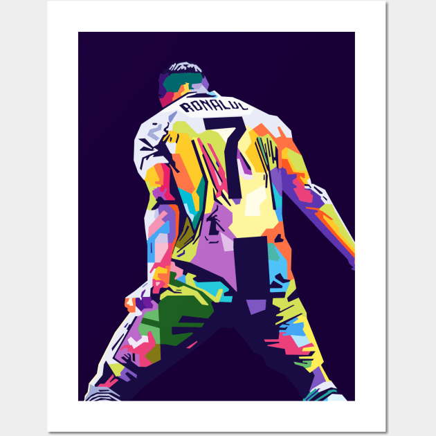 Cristiano Ronaldo Siu Pop Art Wall Art by Zet Art